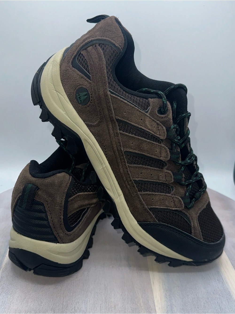 G.H. Bass & Co. Men's Brown and Black Trail Sneakers. #0967